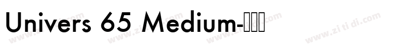 Univers 65 Medium字体转换